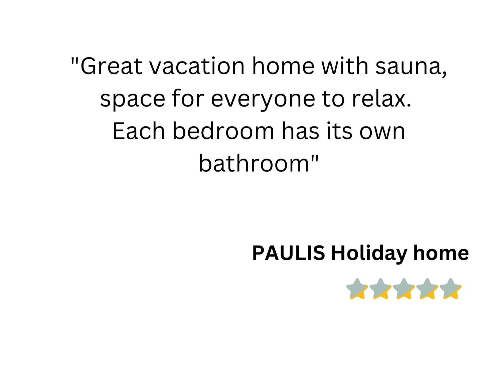 Paulis Cozy 4-Bedroom Vacation Home - With 4 Bathrooms Sun Terrace & Sauna, Nice To Hike & Bike, To Chil & Meet Bullange Exteriör bild